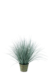 Fink Kunstblume Gras dunkelgrün Kunstfasern Höhe 63 cm