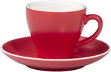Terra Home 6er Espressotassen-Set, Rot matt