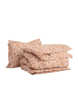 GANT Bettwäsche Ditsy Floral Rusty Brown 135 x 200, 80 x 80 cm