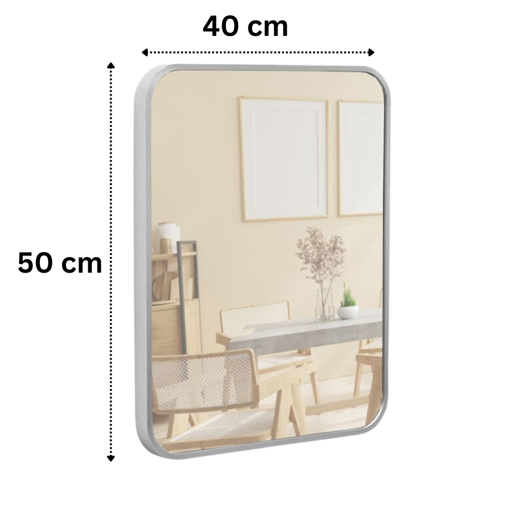 Terra Home Wandspiegel 40x50 silber Metallrahmen