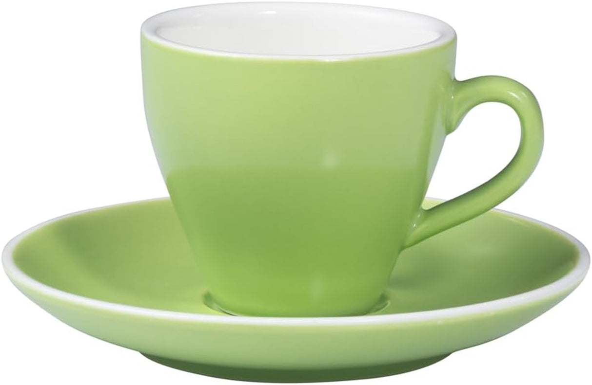 Terra Home 4er Espressotassen-Set, Grün matt