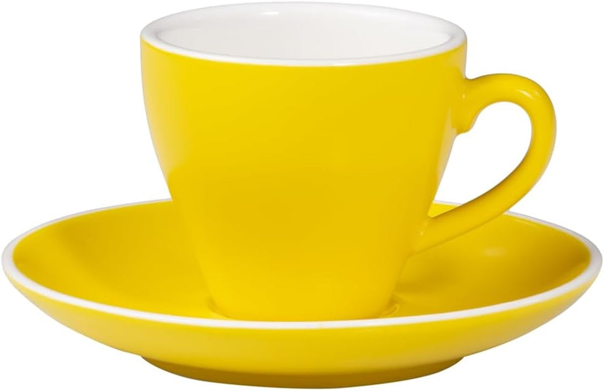Terra Home 4er Espressotassen-Set, Gelb matt