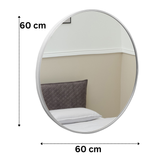 Terra Home Wandspiegel rund 60x60 silber Metallrahmen