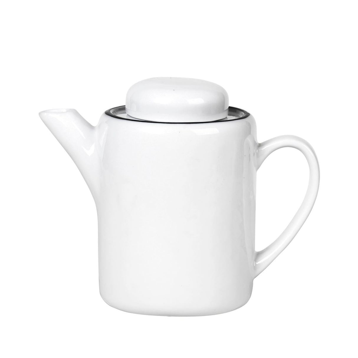 Broste Copenhagen Teekanne Salt white w/black rim