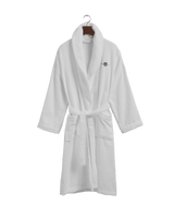 GANT Bademantel Archive Shield White Weiß XL