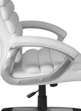 AMSTYLE Valencia Bürostuhl Kunstleder Weiß ergonomisch mit Kopfstütze, Design Chefsessel Schreibtischstuhl mit Wippfunktion, Drehstuhl hohe Rücken-Lehne X-XL 120 kg