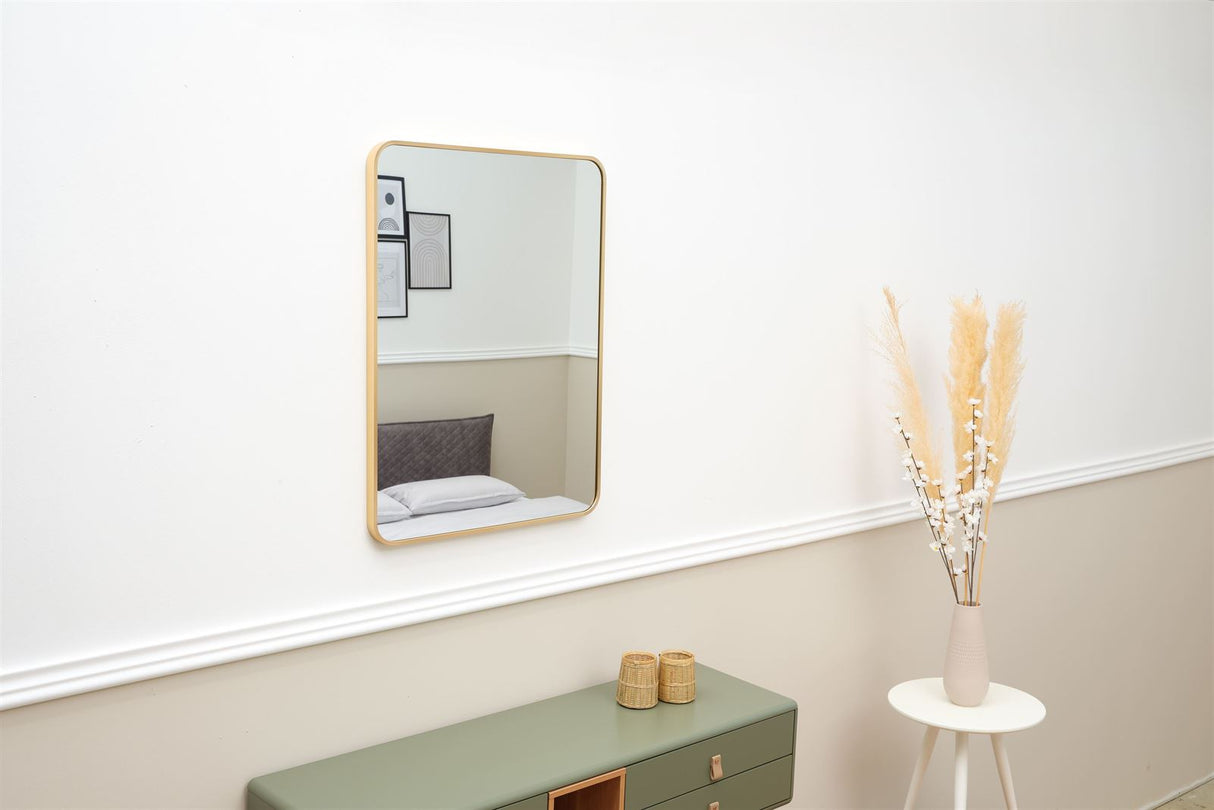 Terra Home Wandspiegel 60x80 gold Metallrahmen