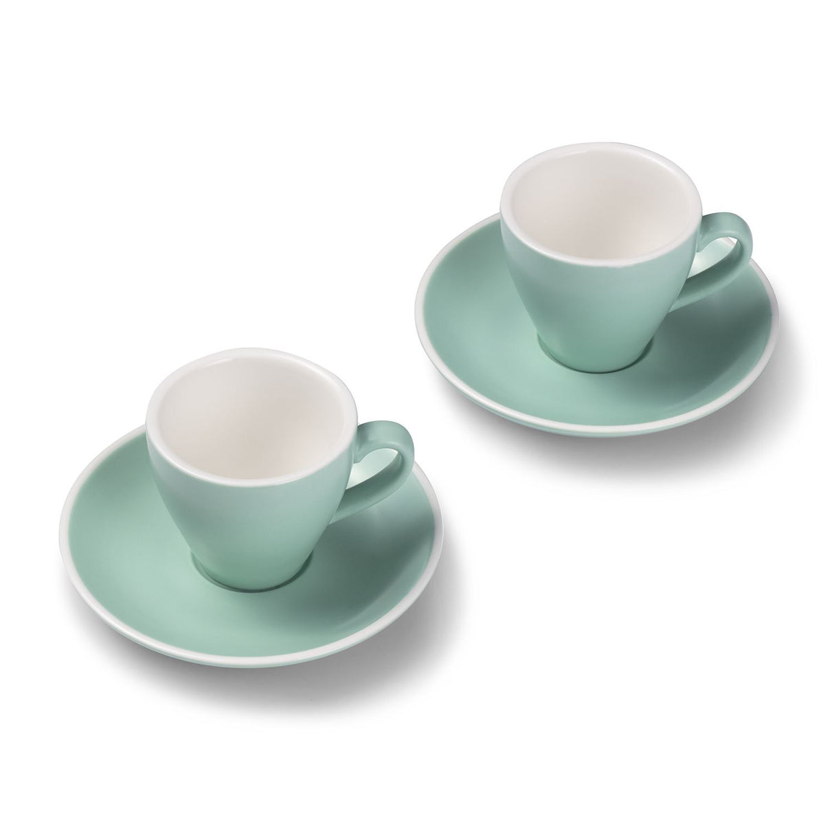 Terra Home 2er Espressotassen-Set, Türkis matt