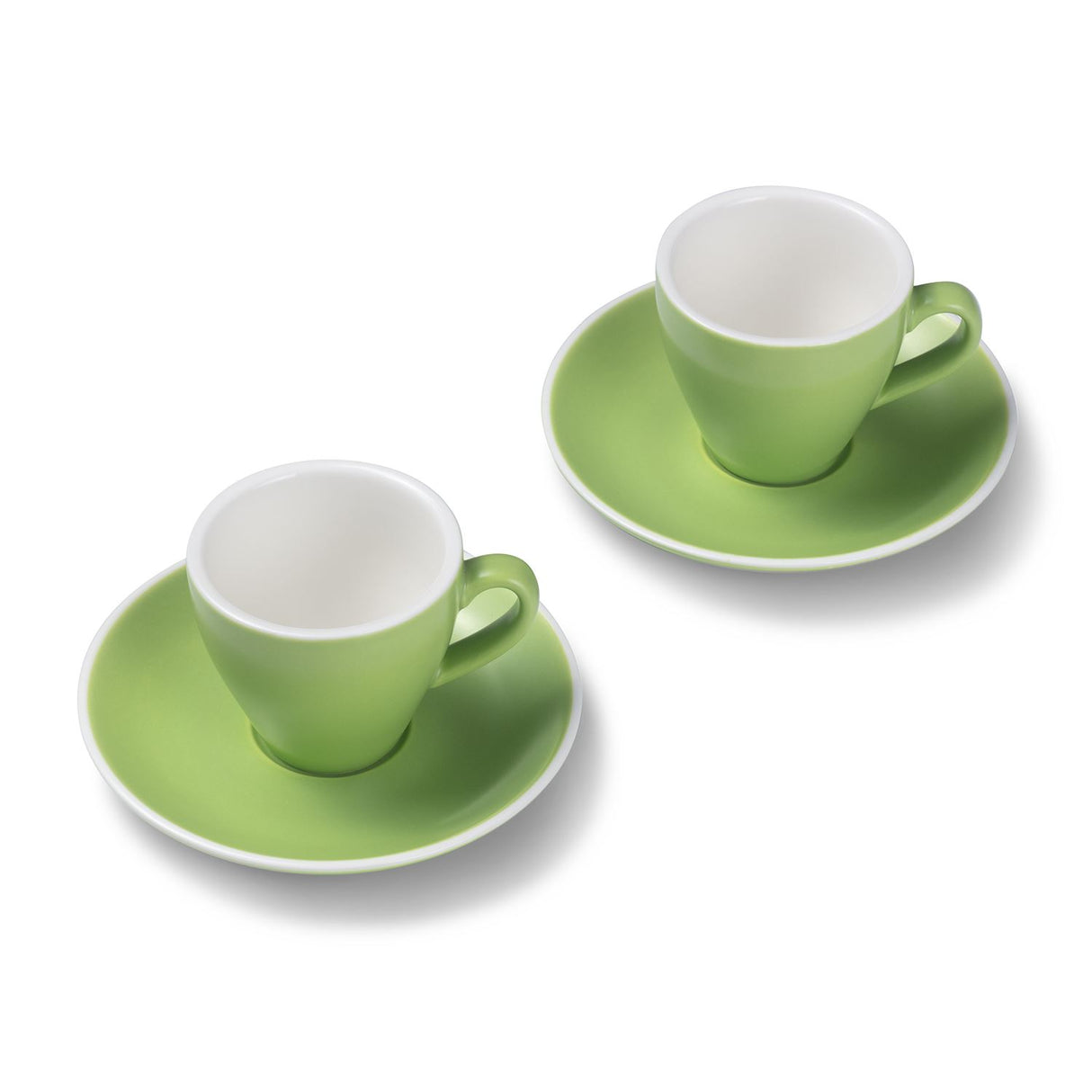 Terra Home 2er Espressotassen-Set, Grün matt