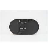 Terra Home Wandspiegel 80x40 schwarz Metallrahmen
