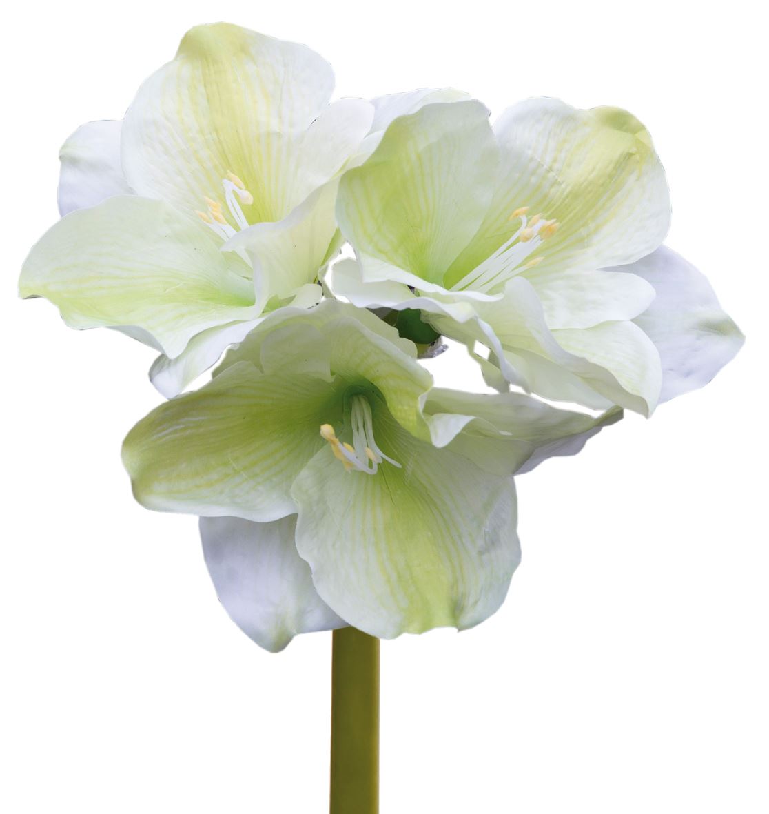 Fink Kunstblume Amaryllis creme, hellgrün Kunstfasern Höhe  cm