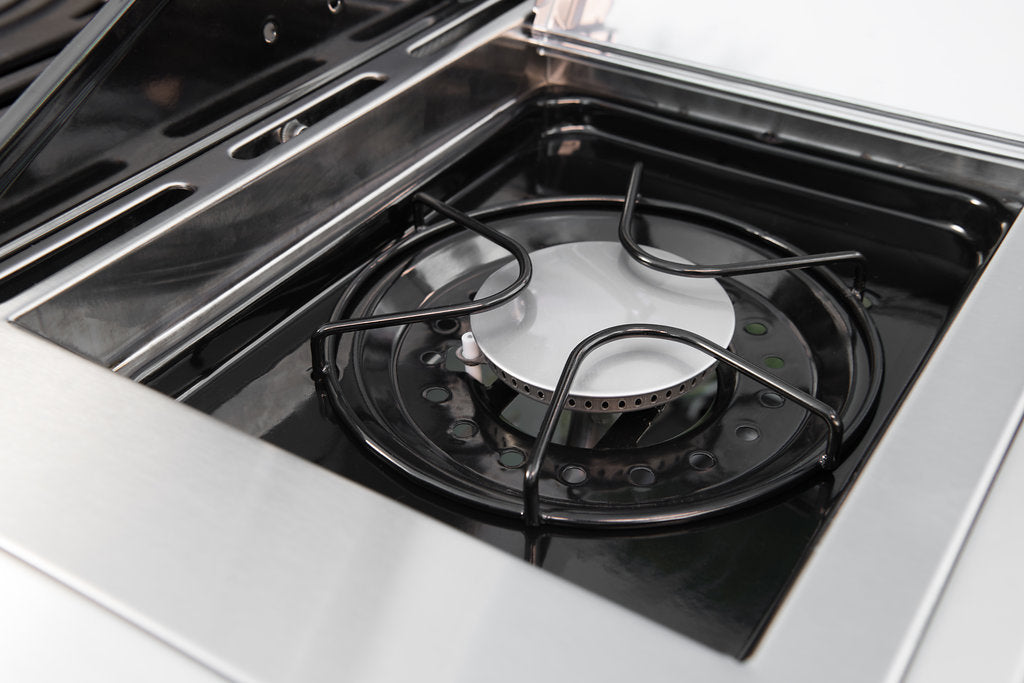 Nexgrill Gasgrill 4-Brenner Deluxe mit Grillrost Heckbrenner und Seitenbrenner
