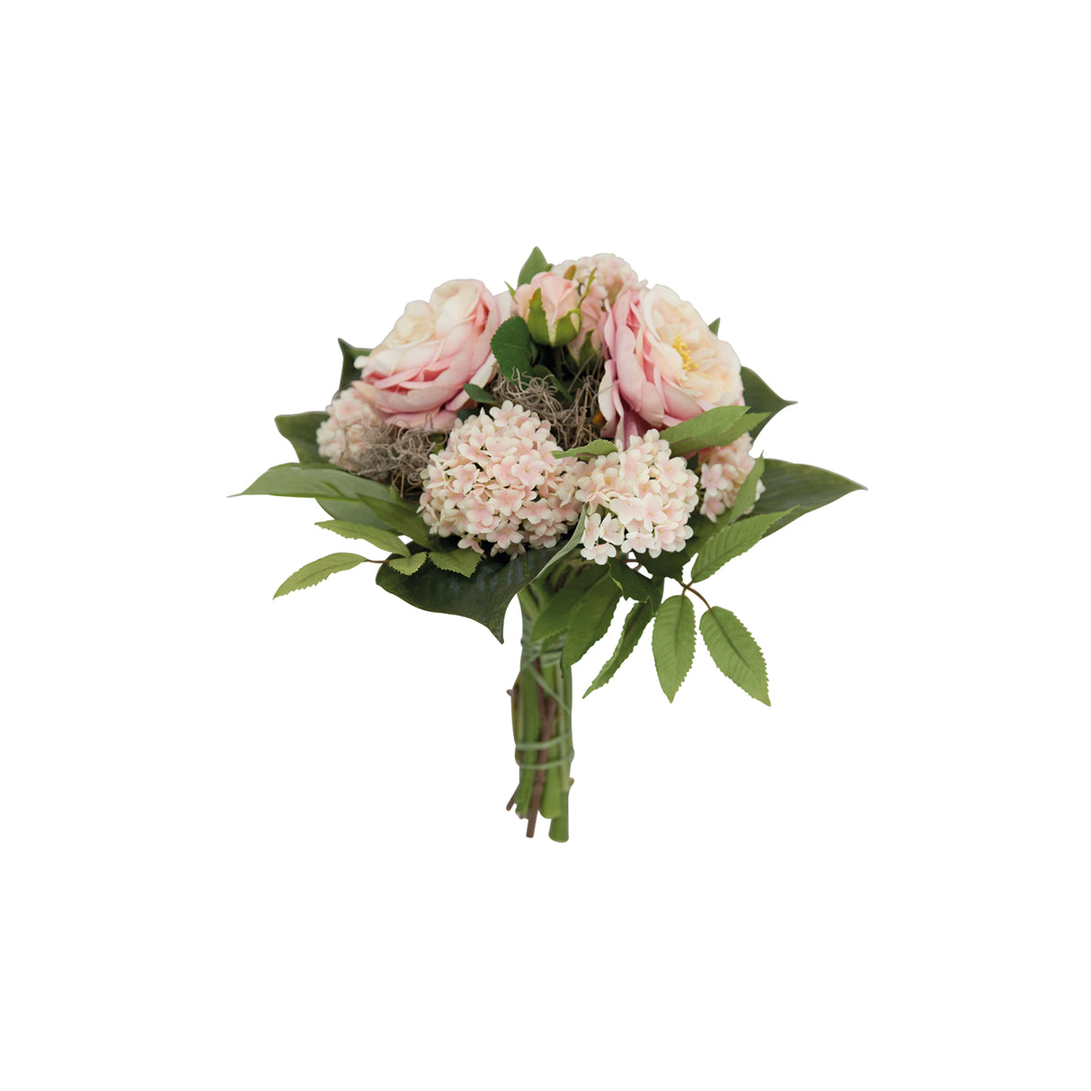 Fink Kunstblumenstrauß Halina grün, rose Kunstfasern Höhe 30 cm