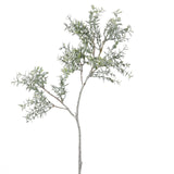Fink Kunstblume Blätterzweig grün, weiß Kunstfasern Höhe  cm