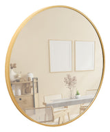 Terra Home Wandspiegel rund 60x60 gold Metallrahmen