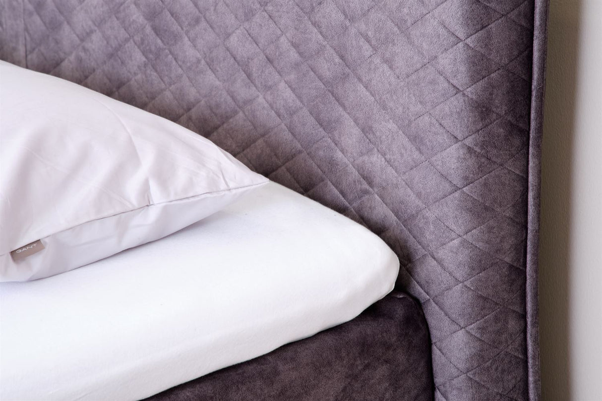 Terra Home Boxspringbett Lyon grau, 180x200 cm, H2/H3