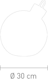 Sompex LED Dekoleuchte Ornament Große Weihnachtskugel mit Beleuchtung gold 30 cm