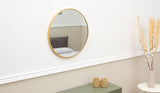 Terra Home Wandspiegel rund 60x60 gold Metallrahmen