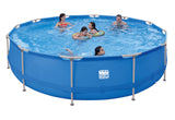 Happy People Stahlrahmenpool 450 x 122 cm im Set blau