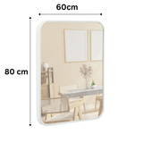 Terra Home Wandspiegel 60x80 weiß Metallrahmen