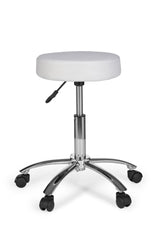 Amstyle Hocker Leon Design Arbeitshocker Stoff Weiß