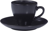 Terra Home 4er Espressotassen-Set, Schwarz matt komplett
