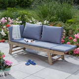Terra Home Sitzbank Laholm inkl. Polster, Grau