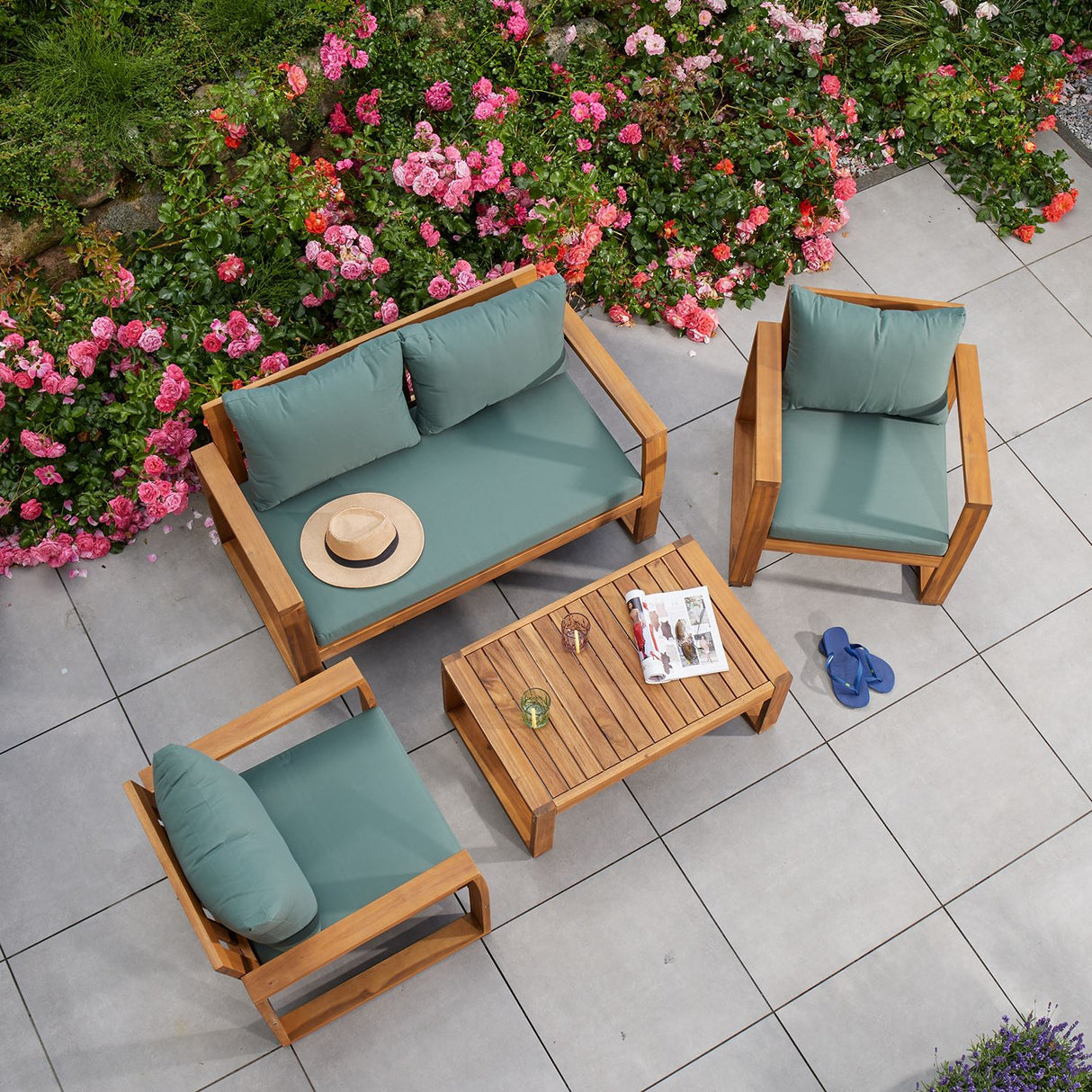 Terra Home Gartenlounge Set Vedum 4 Teilig