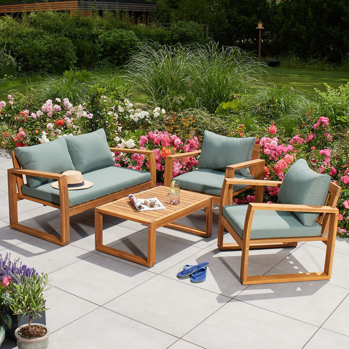 Terra Home Gartenlounge Set Vedum 4 Teilig
