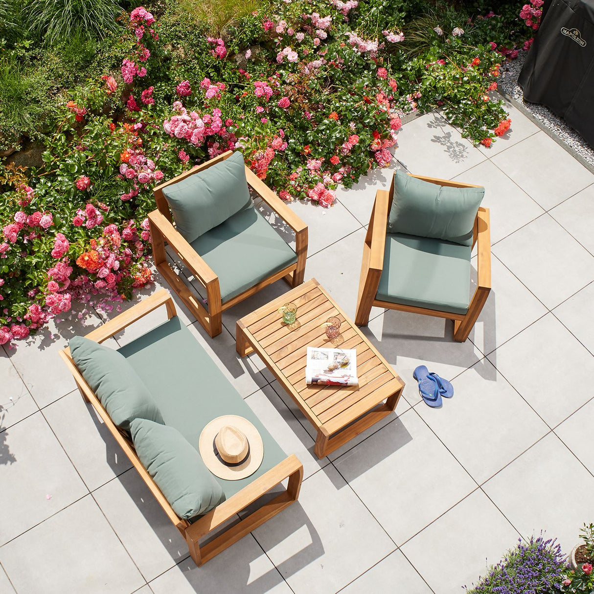Terra Home Gartenlounge Set Vedum 4 Teilig
