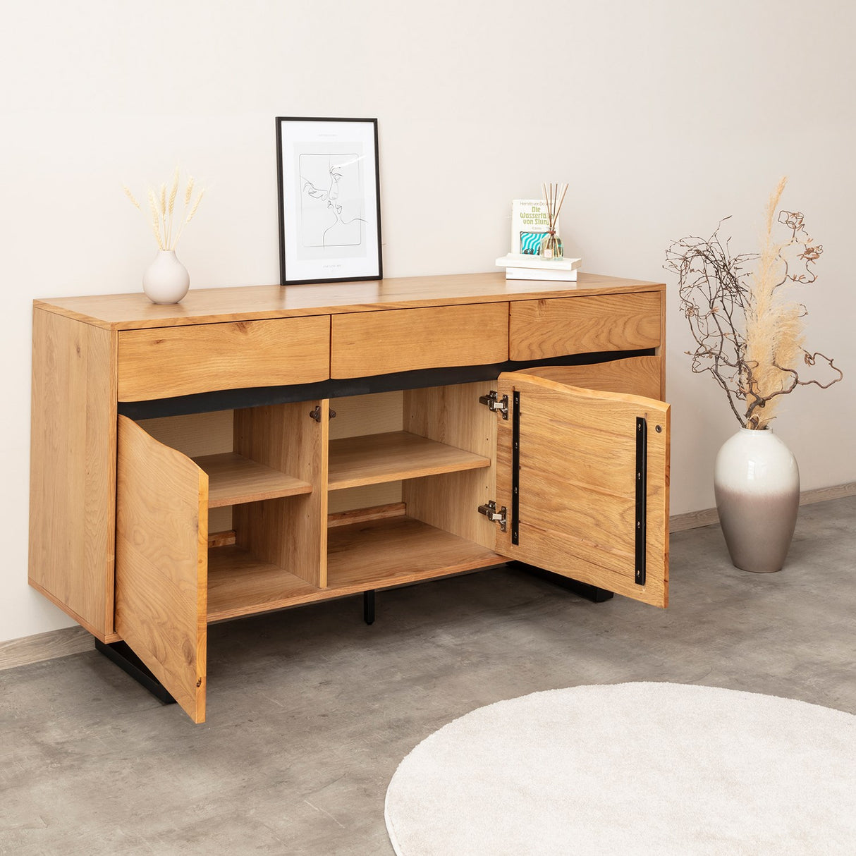 Terra Home Sideboard Sigurd 160 cm, Braun