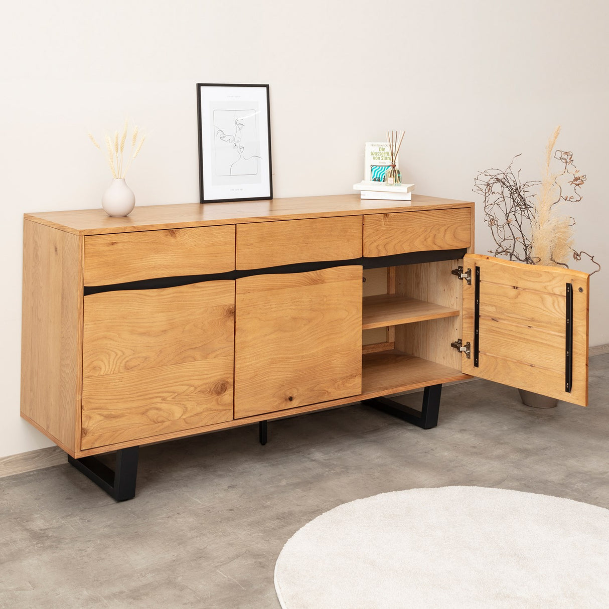 Terra Home Sideboard Sigurd 160 cm, Braun
