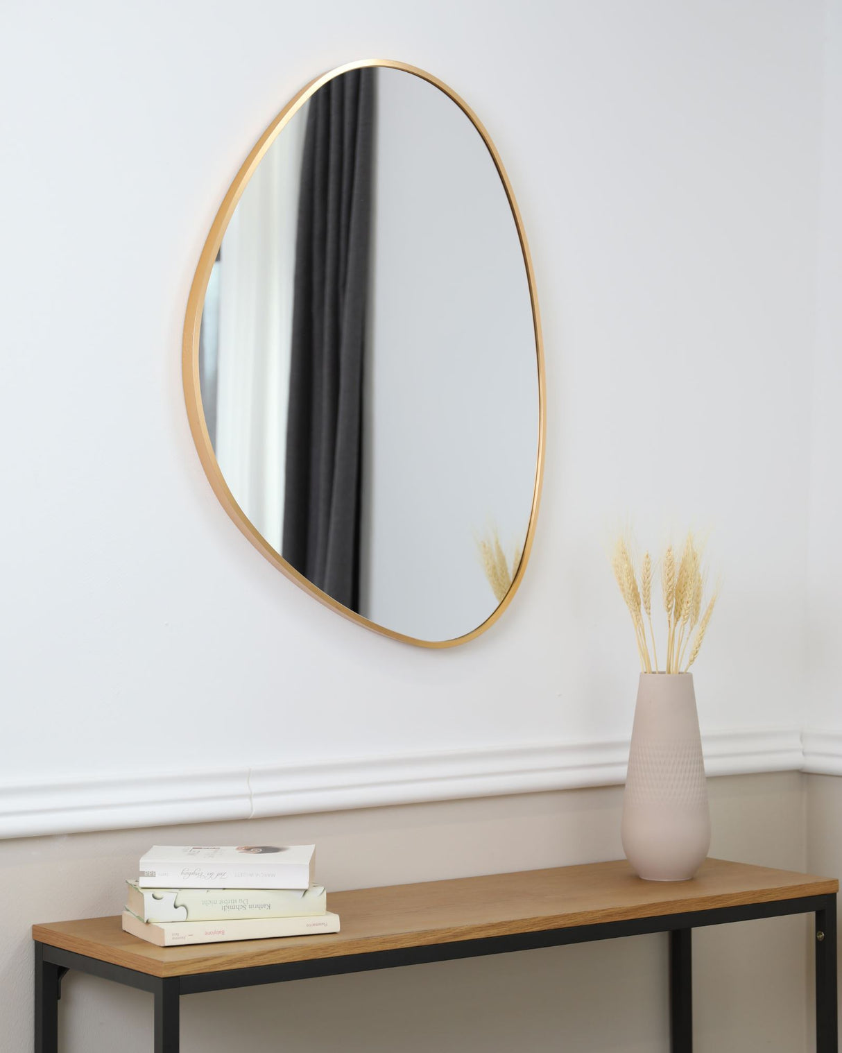 Terra Home Wandspiegel 55x73 gold asymmetrisch Alurahmen