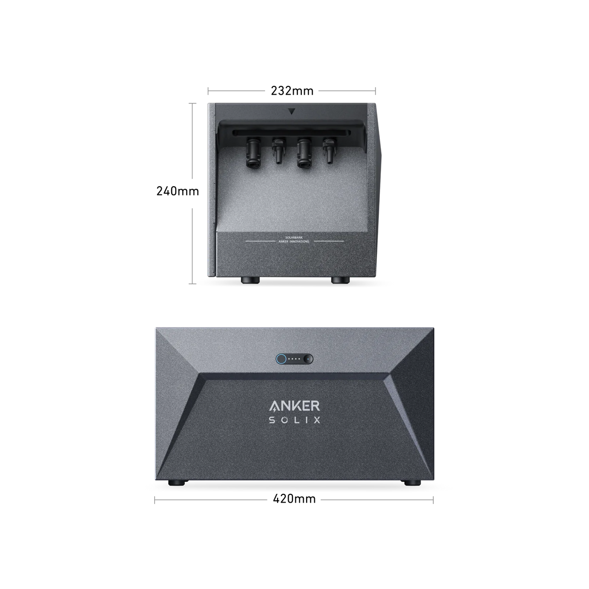 Anker SOLIX Balkonkraftwerk 2× RS50B Panel 540W, MI80 800W Wechselrichter mit Solarbank E1600, ohne Halterung-0% MwSt. (gem. § 12 Abs. 3 UStG)