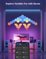 Govee - Glide Hexa Light Panels Expansion Pack (2 Panels) with Linking Cables for Light Panels H6061