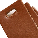 Leander Griffe, Leder, 6 Stück Braun 3,5 cm x 3 cm