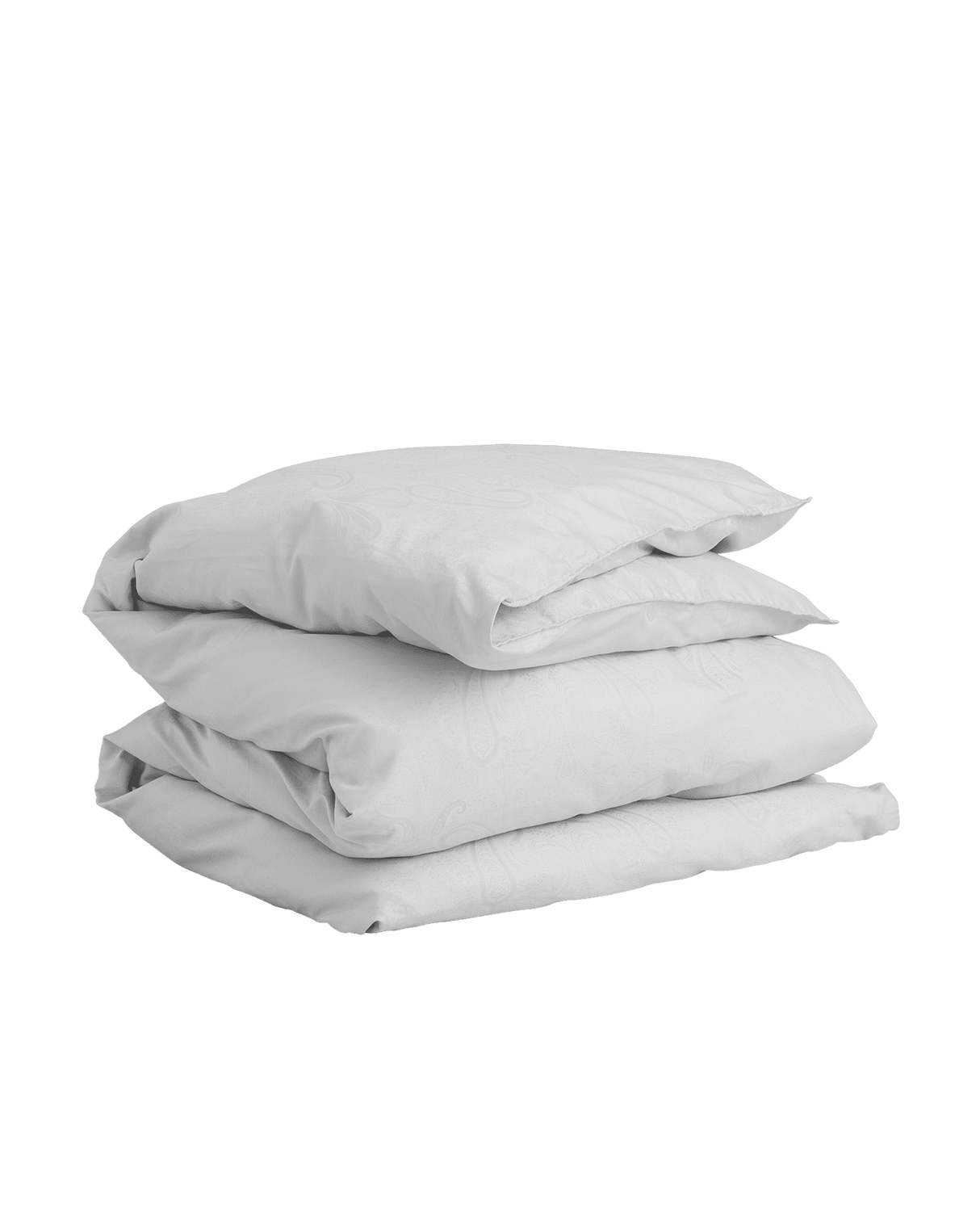 GANT Bettdeckenbezug Bettwäsche Jacquard Paisley Light Grey 135 x 200 cm