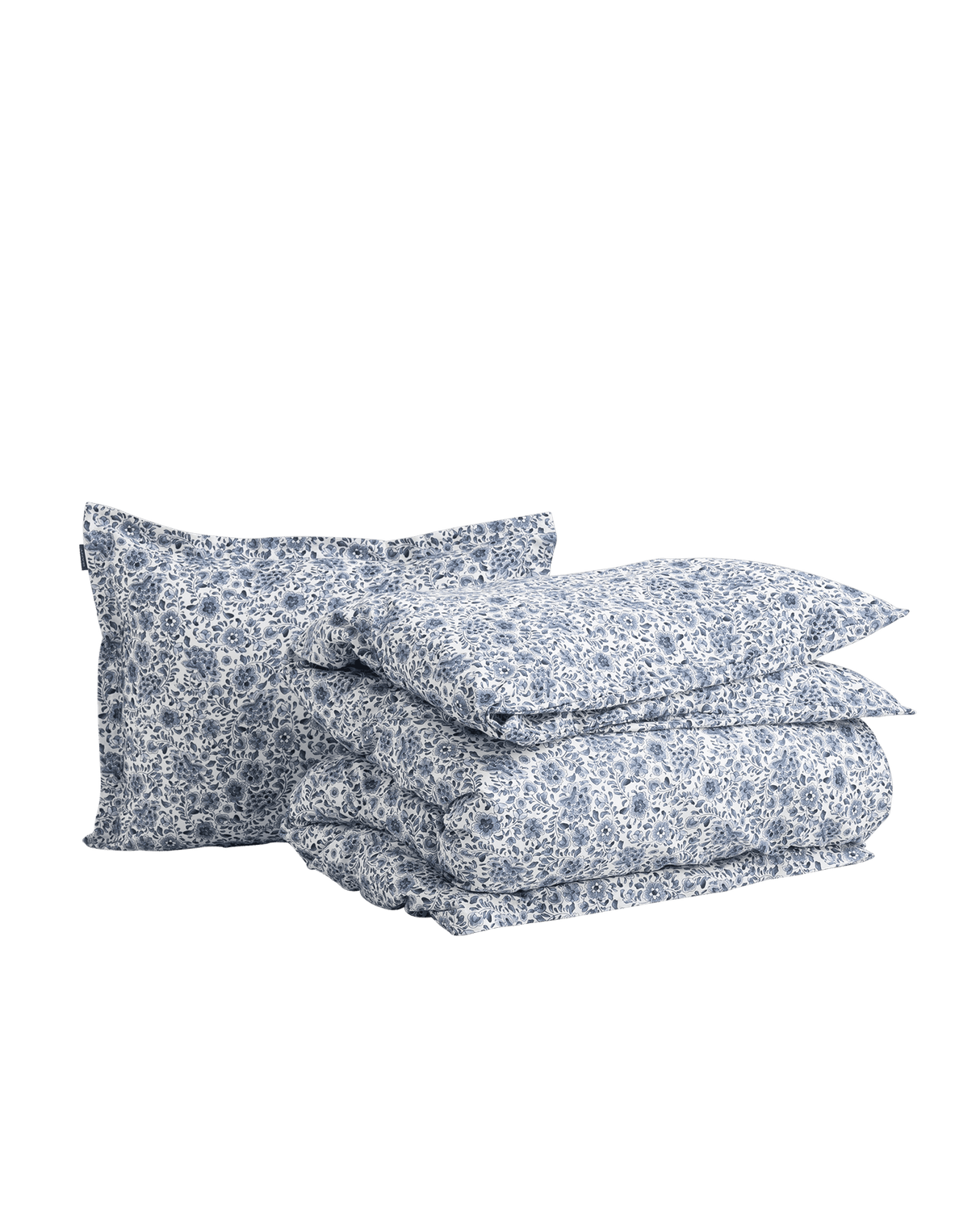 GANT Bettwäsche Ditsy Floral Sateen Blue 155 x 220, 80 x 80 cm