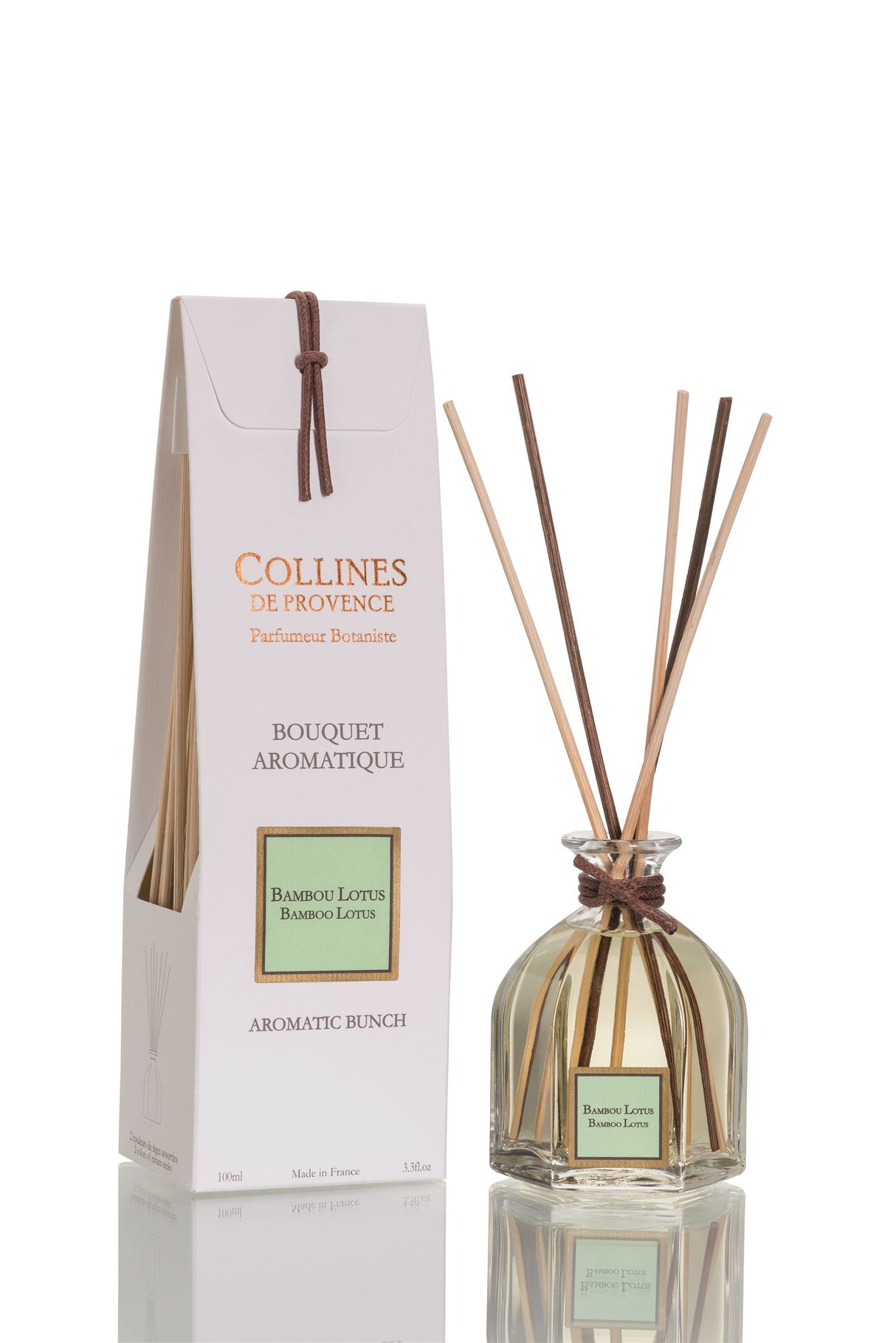 Collines de Provence Les Naturelles Stäbchen Raumduft 100ml Bambus-Lotus