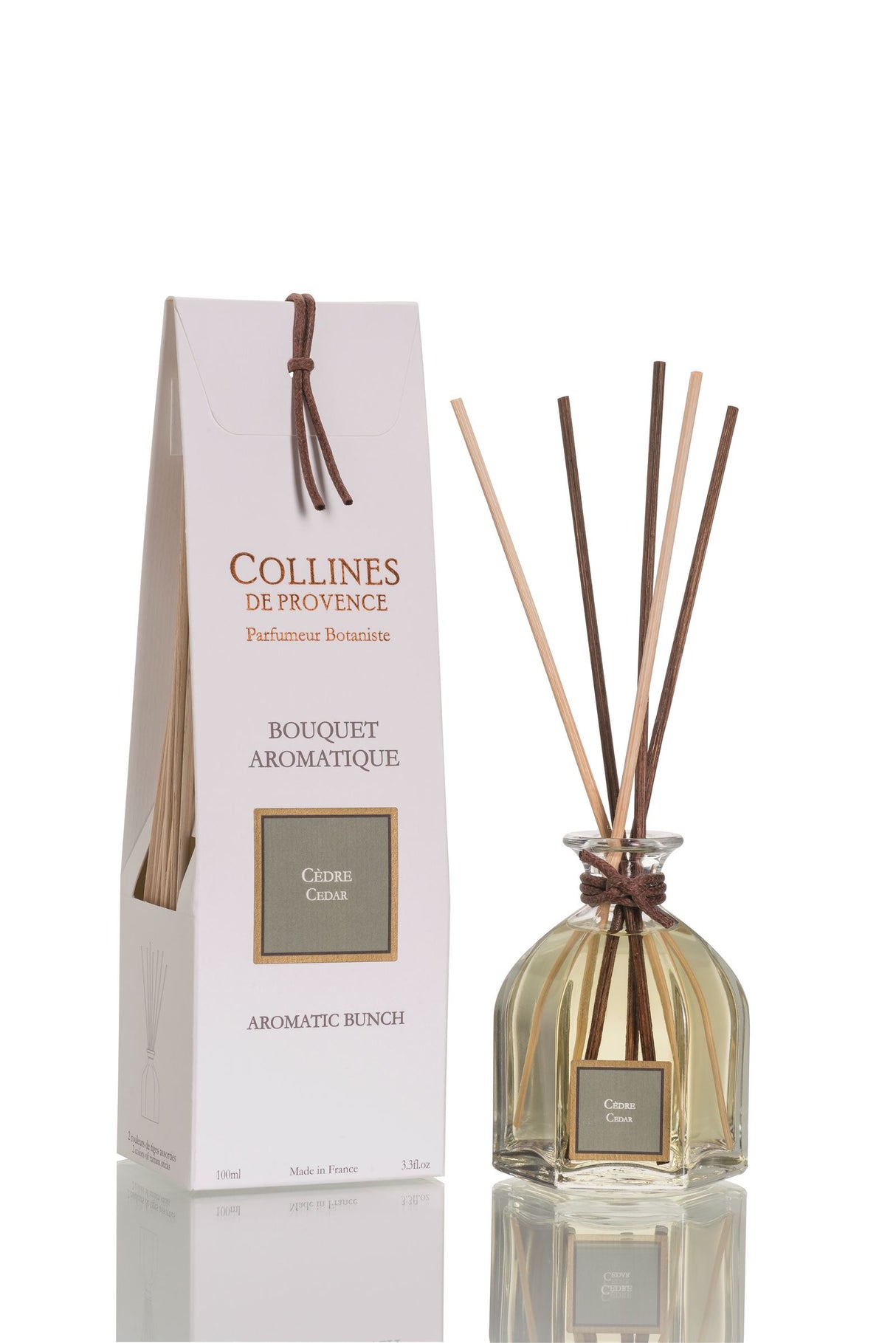 Collines de Provence Les Naturelles Stäbchen Raumduft 100ml Zeder