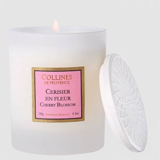 Collines de Provence Les Naturelles Duftkerze 180g Cherry Blossom