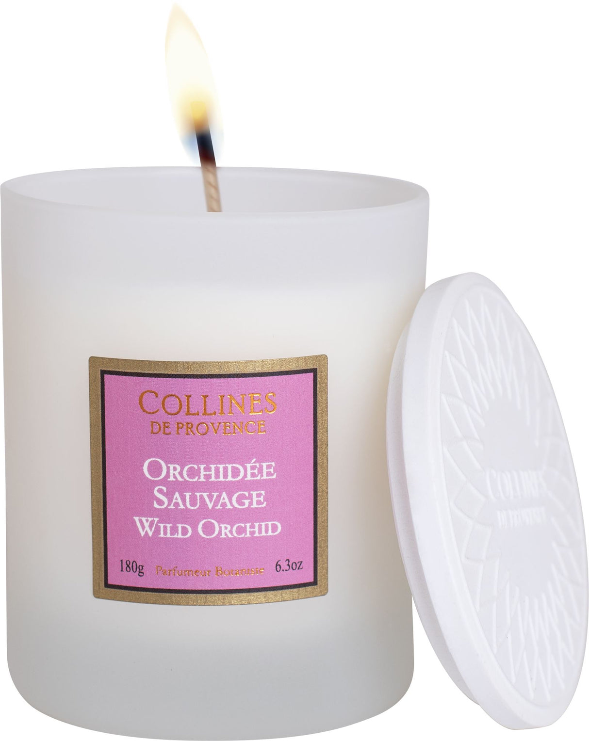 Collines de Provence Les Naturelles Duftkerze 180g Wilde Orchidee