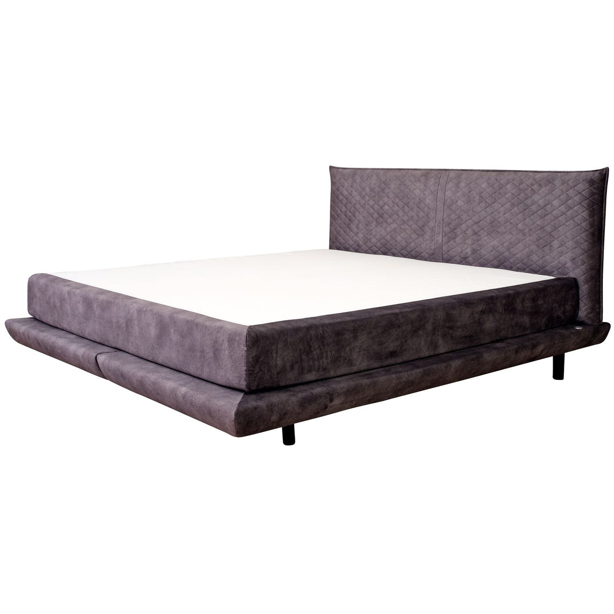 Terra Home Boxspringbett Lyon grau, 180x200 cm, H2/H3