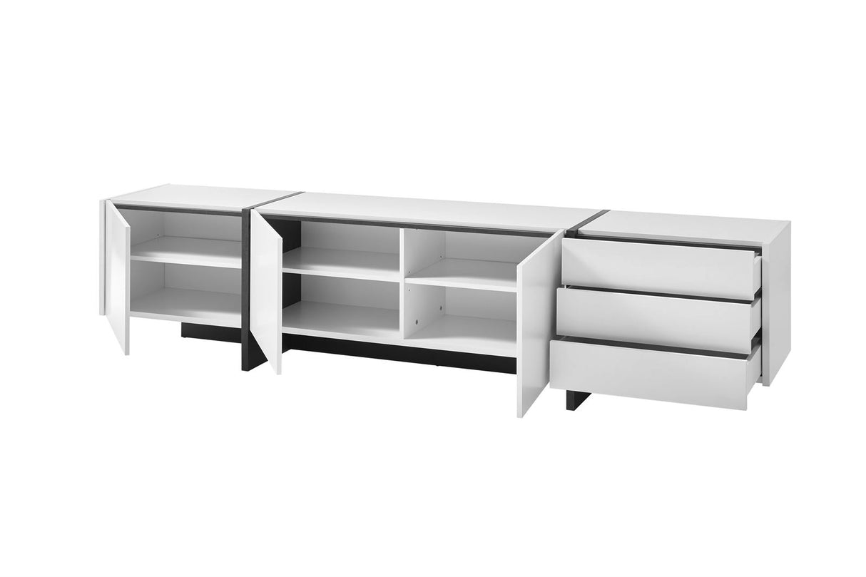 Villa Hauswerk Lowboard Caio modern weiß 252 x 60 x 45 cm AWWRCO38