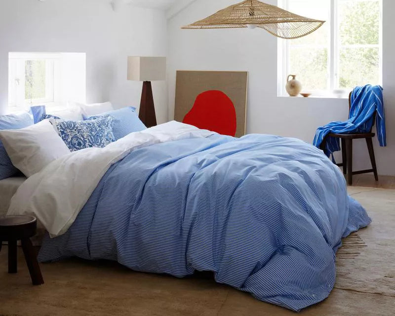 GANT Bettwäsche Shirt Stripe Marine Blau 135 x 200 cm