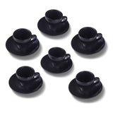 Terra Home 6er Espressotassen-Set, Schwarz matt komplett