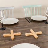 Terra Home Magnetischer Topfuntersetzer Eiche, 2er Set