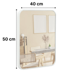 Terra Home Wandspiegel 40x50 weiß Metallrahmen