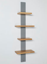 Terra Home Wandregal Esta, mit 4 Ablagen, Grau 112x33x15,5 cm
